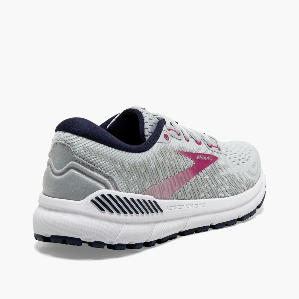 Chaussure Running Brooks Addiction 15 Bleu Marine Violette Rose Femme | ZPK-8073652